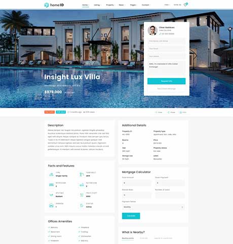 Page with Contact Form